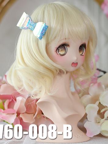 BJD Wig Gentle Shoulder Length Curly Hair for SD/DD Size Ball-jointed Doll