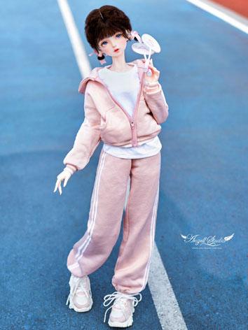 BJD Clothes Pink Sportswear Fullset CL322035 for SD Size Ball-jointed Doll