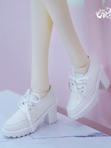 BJD Shoes Girl White/Black Fashion Shoes for MSD/SD Size Ball-jointed Doll