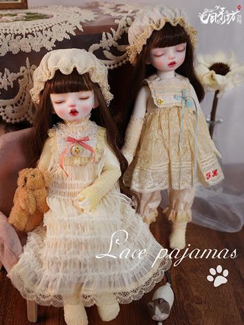 BJD Clothes Pajama Dress Set for YOSD Size Ball-jointed Doll