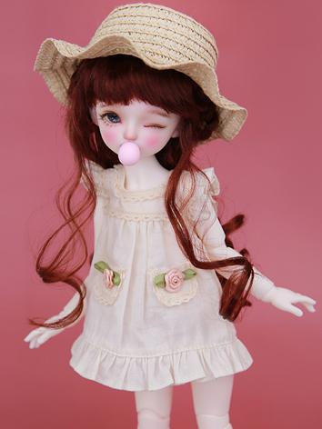 BJD Clothes 1/6 Light Yellow Dress for YOSD Size Ball-jointed Doll