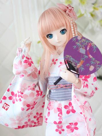 BJD Clothes 1/3 Girls Kimono Dress Fit for SD/DD Size Ball-jointed Doll