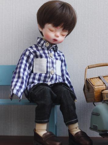 BJD Clothes Plaid Jacket Coat Shirt for YOSD Size Ball-jointed Doll