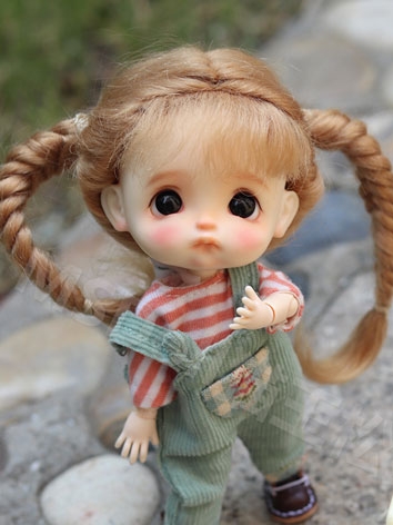 BJD Doll Double ponytail Wi...