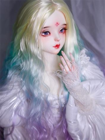 BJD Wig Soft Silk Long Color Changing Hair for SD MSD YOSD Size Ball-jointed Doll