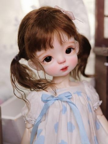 BJD Wig Mohair Double Braids Hair for SD/MSD/YOSD Size Ball Jointed Doll