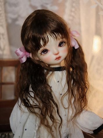 BJD Wig Mohair Double Braids Hair for MSD/YOSD Size Ball Jointed Doll
