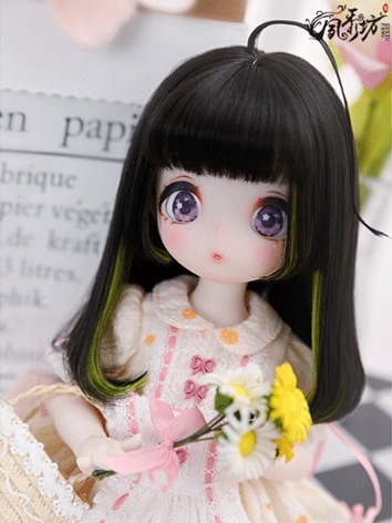 BJD Wig Neat Bang Hair for MSD/YOSD Size Ball-jointed Doll