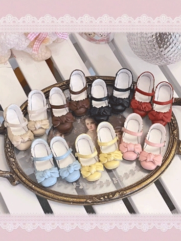 BJD Round Head Butterfly Shoes for MSD/MDD size Ball Jointed Doll