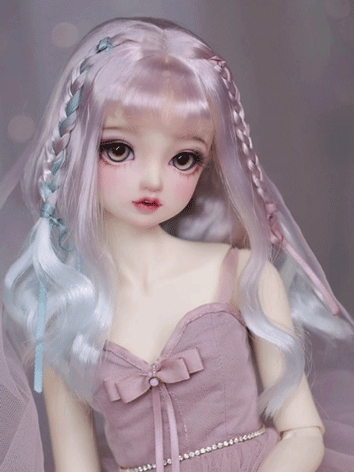 BJD Wig Girl Double Braids Hair for SD/MSD/YOSD Size Ball-jointed Doll