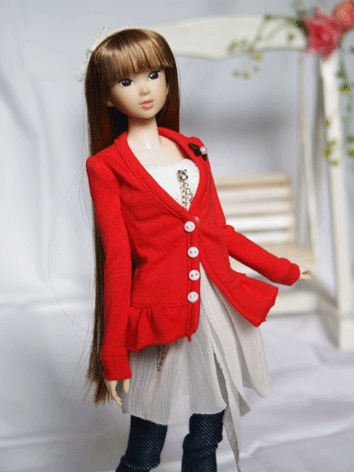 BJD Clothes Red Top for OB2...