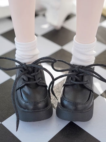 BJD Doll Thick-soled Leather Shoes for YOSD/MSD Size Ball Jointed Doll