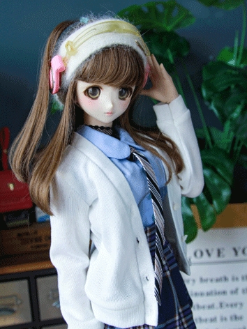 BJD Clothes White Sweater S...