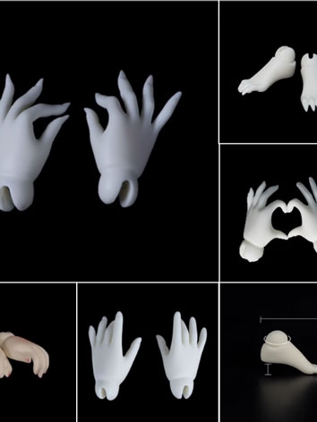 BJD Special Hands Feet Part for 1/4 MSD Body Ball-jointed Doll