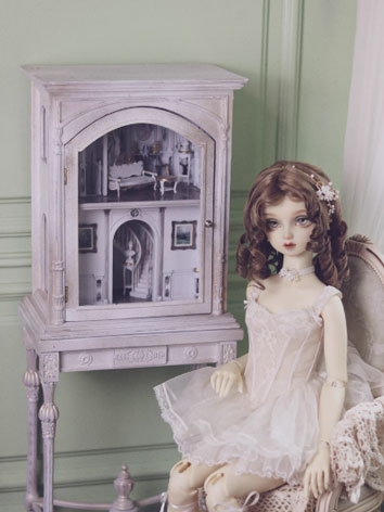 BJD Furniture European Style Double Doll Cabinet for SD Ball-jointed doll