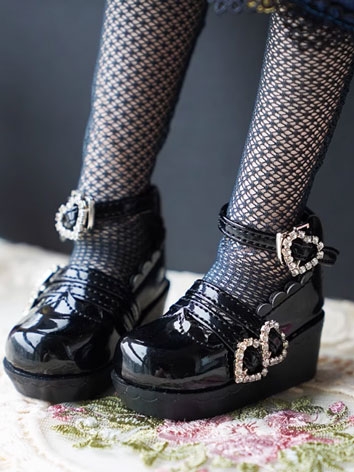 BJD Shoes Patent Leather Shoes for MSD YOSD Size Ball-jointed Doll
