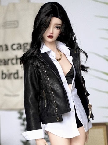BJD Clothes Reto Handsome Leather Jacket for SD Ball-jointed Doll
