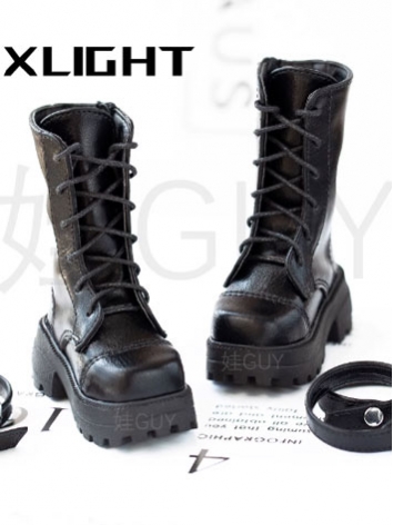 BJD Shoes Black High Heels Boots for MSD Size Ball-jointed Doll