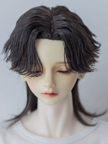 BJD Wig Milk Wolf Tail Hair for SD MSD Size Ball Jointed Doll