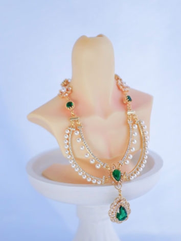 BJD Accessaries Green Zircon Necklace X245 for SD Size Ball-jointed Doll