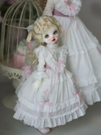BJD Clothes White Dress Suits for YOSD Size Ball-jointed Doll