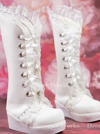 BJD Shoes Lace Lace-up High Heel Boots for MSD SD Ball-jointed Doll