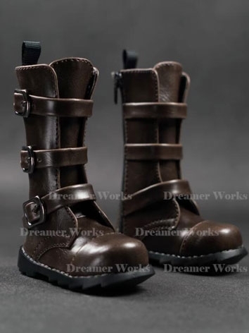 BJD Shoes Brown Boots for MSD Ball-jointed Doll