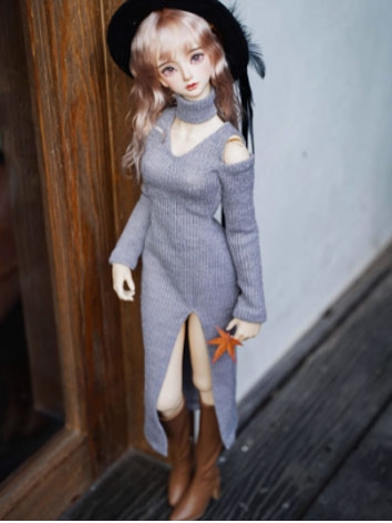BJD Clothes Trim Fit Split Long Sweater for SD Size Ball-jointed Doll