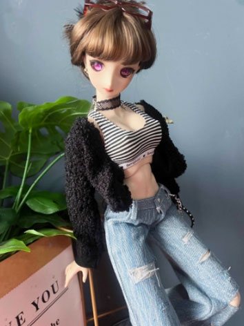BJD Clothes Fur Coat for SD MSD Size Ball-jointed Doll