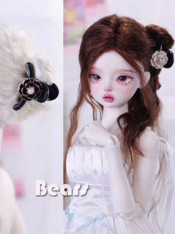BJD Accessories Camellia Hair Clip for SD/MSD Size Ball-jointed Doll