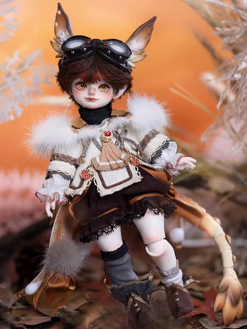 BJD Clothes Aiden Outfit Shoes Wig for YOSD Size Ball-jointed Doll