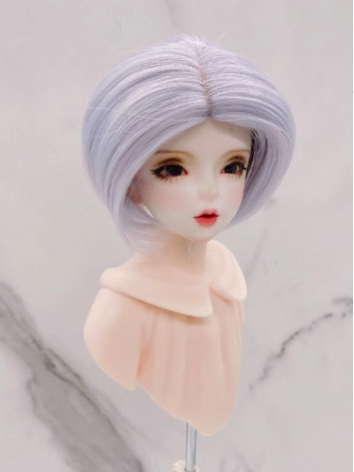BJD Wig Male Haze Blue High Temperature Short Wig for SD MSD YOSD Size Ball-jointed Doll