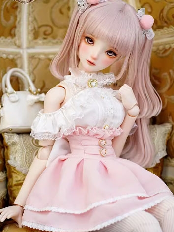 BJD Clothes Spring Summer Cute Sweet Dress Suits for SD/DD/AS58/62 Size Ball-jointed Doll