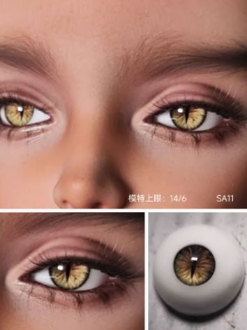 BJD Plaster Resin Eyes (Monster Eyes SA) SA11 10mm 12mm 14mm 16mm 18mm Eyeballs for Ball-jointed Doll