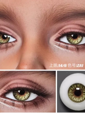 BJD Plaster Resin Eyes (ZA Series) ZA1 10mm 12mm 14mm 16mm 18mm Eyeballs for Ball-jointed Doll