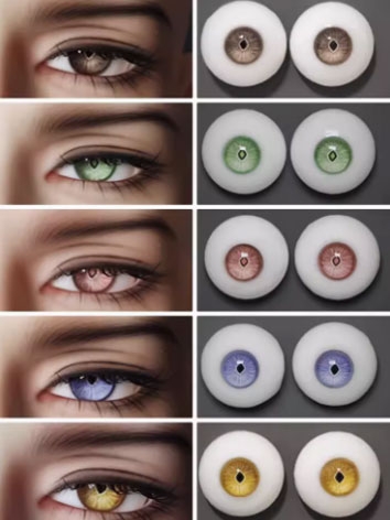 BJD Plaster Resin Eyes (Code Yuan) 8mm 10mm 12mm 14mm 16mm 18mm Eyeballs for Ball-jointed Doll