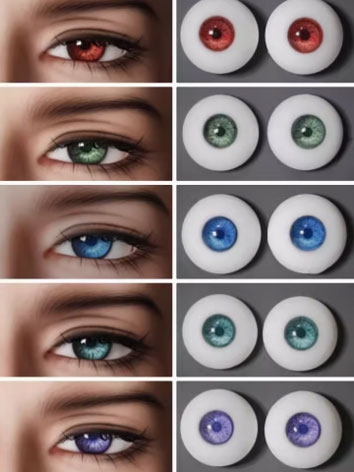 BJD Plaster Resin Eyes (Hui Lv Ren) 8mm 10mm 12mm 14mm 16mm 18mm Eyeballs for Ball-jointed Doll