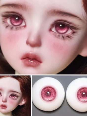 BJD Plaster Resin Eyes Cherry Pink (ZH Series) 10mm 12mm 14mm 16mm 18mm Eyeballs for Ball-jointed Doll