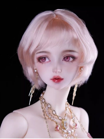 BJD Wig 1/3 Pink Cute Short Hair for SD Size Ball-jointed Doll