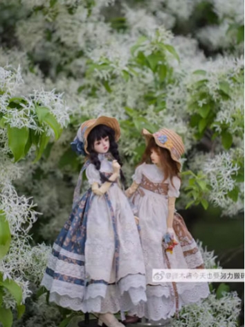 BJD Clothes Western Style Dress Set(Long Style) for MSD Size Ball Jointed Doll