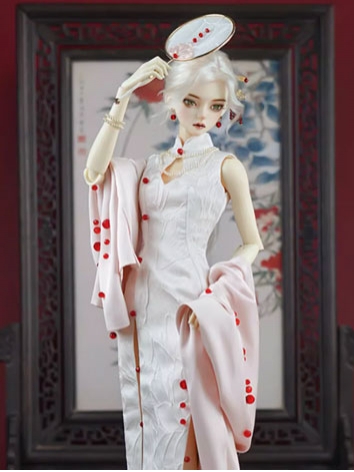 BJD Clothes Female Chinese Style Cheongsam Suits for MSD SDGR SD17 POPO68 70 ID75 Ball-jointed Doll