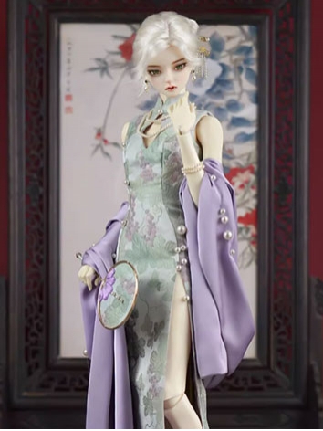 BJD Clothes Female Chinese Style Cheongsam Suits for MSD SDGR SD17 POPO68 70 ID75 Ball-jointed Doll