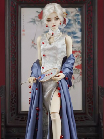 BJD Clothes Female Chinese Style Cheongsam Suits for MSD SDGR SD17 POPO68 70 ID75 Ball-jointed Doll