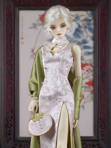 BJD Clothes Female Chinese Style Cheongsam Suits for MSD SDGR SD17 POPO68 70 ID75 Ball-jointed Doll