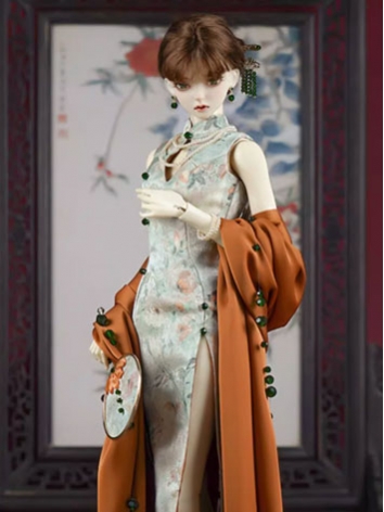 BJD Clothes Female Chinese Style Cheongsam Suits for MSD SDGR SD17 POPO68 70 ID75 Ball-jointed Doll