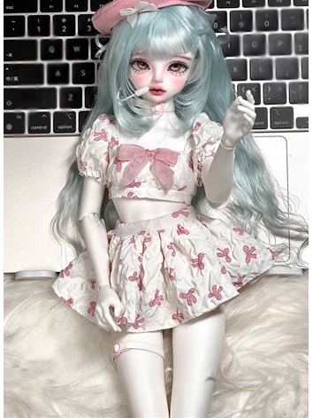 BJD Clothes White Top Skirt Suits for MSD Ball-jointed Doll