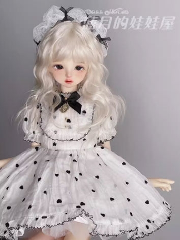 BJD Clothes White Fresh Dress Suit for MSD Size Ball Jointed Doll
