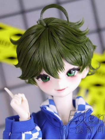 BJD Wig Style Dark Green Short Hair for SD MSD Size Ball-jointed Doll