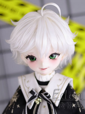 BJD Wig Style White Short Hair for SD MSD Size Ball-jointed Doll