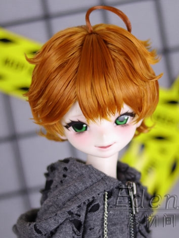 BJD Wig Style Carrot Color Short Hair for SD MSD Size Ball-jointed Doll